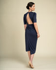 ELIZABETH — Draped Silk Jersey Dress