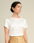 LOTUS — Sueded Silk T-Shirt