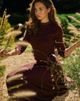 The LOLA knit top - Wine