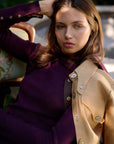 The LILY Knit Cardigan - Wine