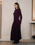 The LOUISE Knit Skirt - Wine