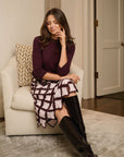 The LOLA knit top - Wine