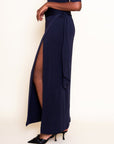 REINA — Silk Jersey Wrap Skirt