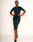 ELIZABETH — Draped Silk Jersey Dress