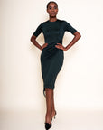 ELIZABETH — Draped Silk Jersey Dress