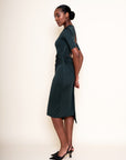 ELIZABETH — Draped Silk Jersey Dress
