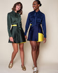 ANITA — Architectural Wrap Mini Skirt