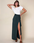 REINA — Silk Jersey Wrap Skirt