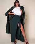 REINA — Silk Jersey Wrap Skirt