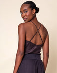 CLEMENTINA — Sueded Silk Camisole