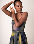 GWENTYH — Pleated Corset Dress
