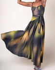 GWENTYH — Pleated Corset Dress
