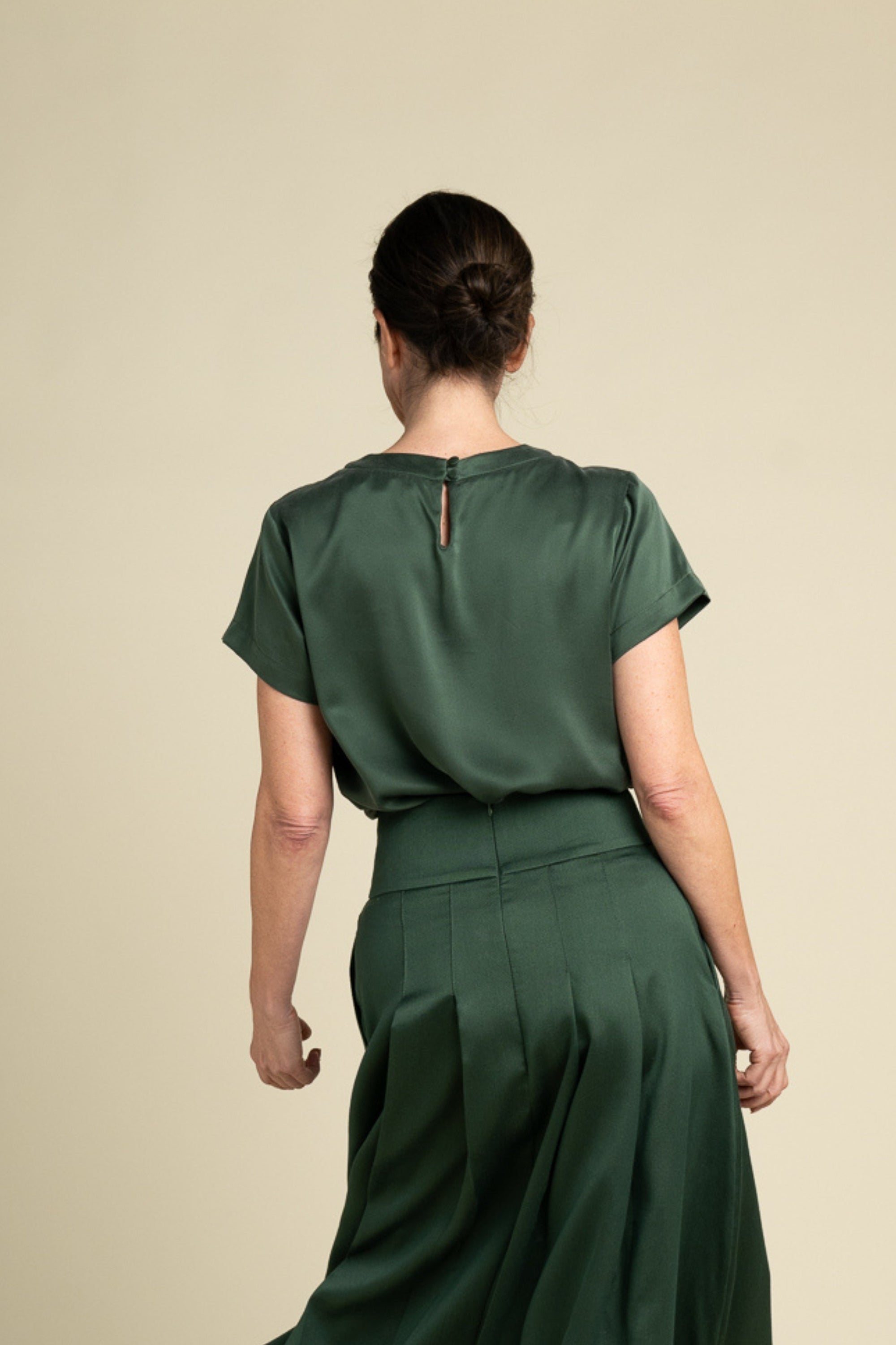 CHIQUI — Drop-Waist Pleated Skirt