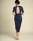 ELIZABETH — Draped Silk Jersey Dress