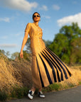 ELLA — Asymmetrical Pleated Dress