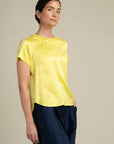 LOTUS — Sueded Silk T-Shirt