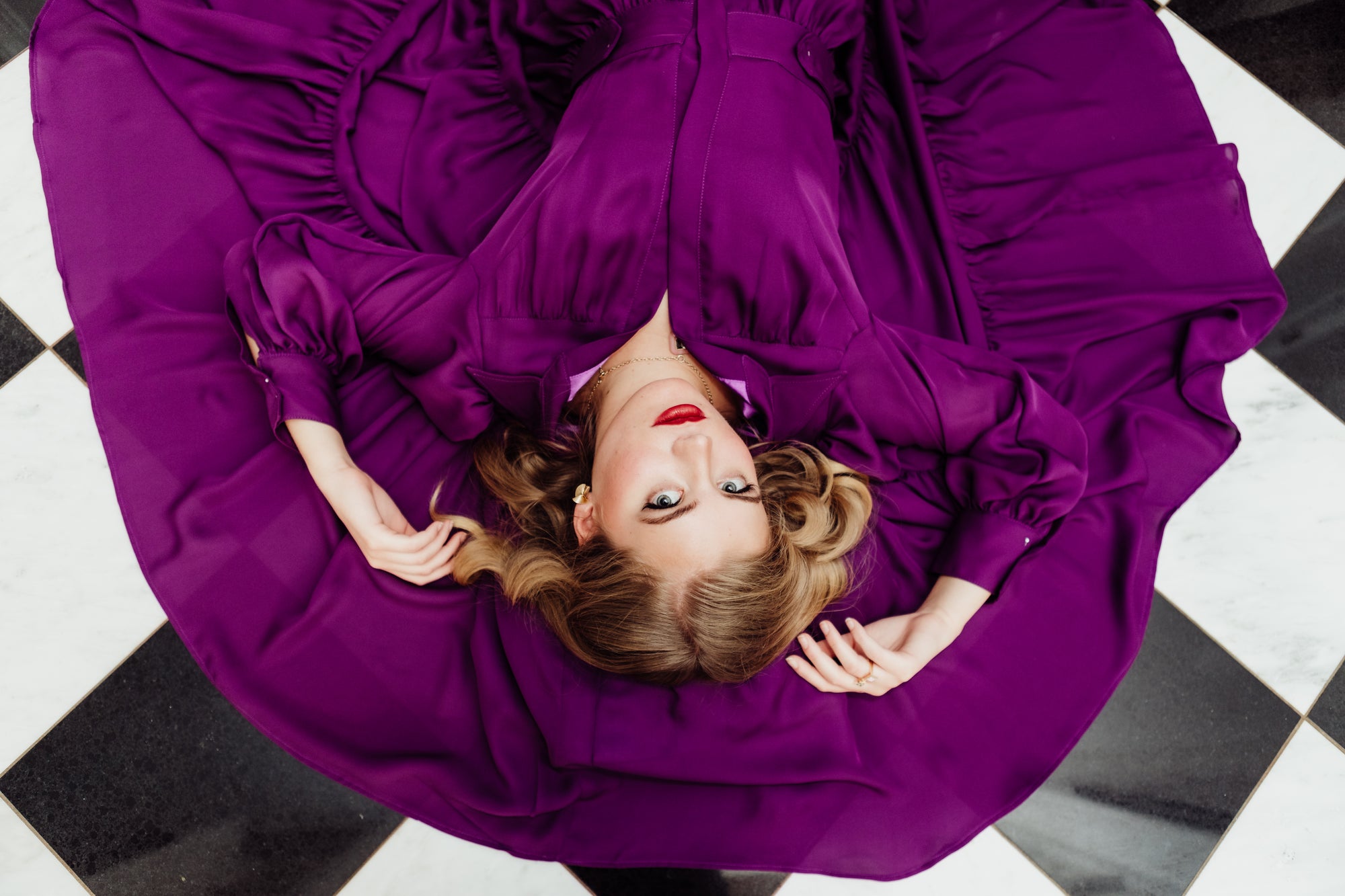 Luxurious and modern Double Silk Georgette Gown 