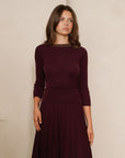The LOLA knit top - Wine