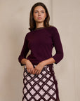 The LOLA knit top - Wine
