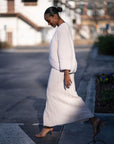 CHRISTINA — Ribbed Button-Front Knit Dress