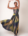 GWENTYH — Pleated Corset Dress